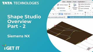 Siemens PLM NX  Shape Studio Surface Overview Part 2 [upl. by Hobard]