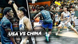 USA vs China Streetball  Nas Faces The 1 Streetballer In China w 100 Million Followers [upl. by Zednanreh]