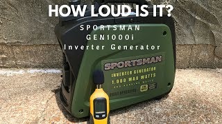 How loud is the Sportsman GEN1000i 800  1000 watt Inverter Generator [upl. by Farris]