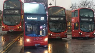 London Bus route 99 269 401 and 422 on their first day [upl. by Sievert]