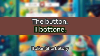 Italian short story  The button  A2 Elementary [upl. by Laing]