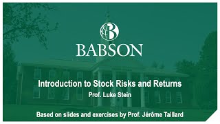 Risk and return Stocks [upl. by Aramoix]