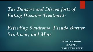 The Dangers and Discomforts of Eating Disorder TreatmentRefeeding Syndrome Pseudo Bartter Syndrome [upl. by Eugirne]