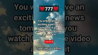 777 Good News Incoming ✨  Angel Message energyshift good goodvibes spiritualawakening [upl. by Ahseiyt]