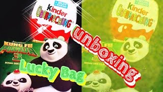 KUNG FU PANDA 3 DreamWorks SURPRISE egg Ü Ei kinder Überraschung unboxing Üei ÜEier auspacken [upl. by Inoliel]