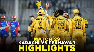 PSL 9  Full Highlights  Karachi Kings vs Peshawar Zalmi  Match 29  M2A1A [upl. by Ahtnahc]