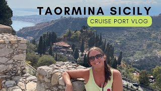 Taormina Excursion Carnival Pride  Messina Sicily Cruise Port Vlog [upl. by Brien]