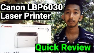 Canon LBP 6030 Laser Printer  Unboxing  Quick Review and installation  Sinhala [upl. by Inobe]