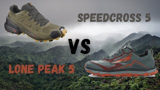 Salomon SpeedCross 5 vs Altra Lone Peak 5 [upl. by Eerrahs]