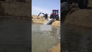 Large diameter ground irrigation water pump pumping process [upl. by Rebekkah]