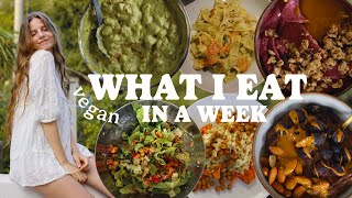 WHAT I EAT IN A WEEK AS A VEGAN NUTRITIONIST  while training for my first marathon [upl. by Ursala]