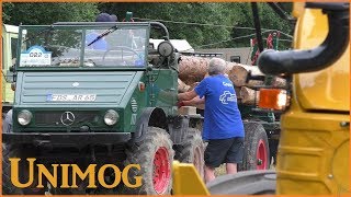 Holzrücken und Laden mit Unimog Uniknick und MBtrac  25 Jahre UCG [upl. by Nyvrem]