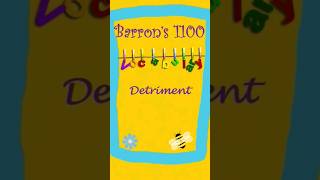 Simply Learn  Barrons 1100 Vocabulary 268 barron vocabulary education detriment words [upl. by Yojal666]