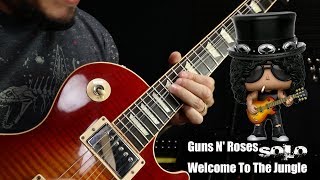 Guns N Roses  Welcome To The Jungle  Guitar SOLO [upl. by Reinertson]