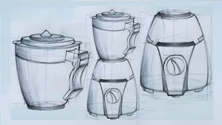 Mixer Grinder Design Using Guidelines  Product Design Tutorial Tabrez Arts [upl. by Sirovart]