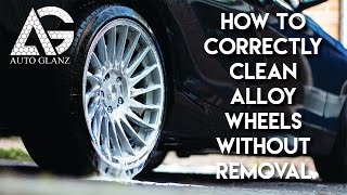 How To Correctly Clean Alloy Wheels Without Removal Tutorial Video [upl. by Alyhc]