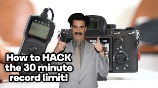 Camera HACK for SonyCanonNikon 30 Min Video Record Limit [upl. by Anerec]