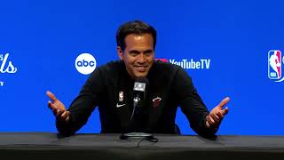 Erik Spoelstra talks Game 1 loss FULL Postgame Interview 🎤 [upl. by Sirrah]