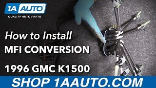 How to Install Multiport Fuel Injection Conversion 9699 GMC K1500 [upl. by Burns]