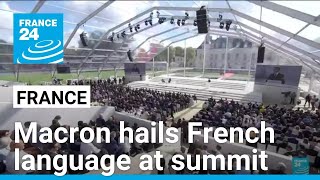 Macron hails French as language of resistance and reinvention at Francophone summit • FRANCE 24 [upl. by Sucirdor]