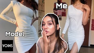 TRY ON HAUL اول مرة نجرب موقع YOINS 😱😍 [upl. by Akinajnat]