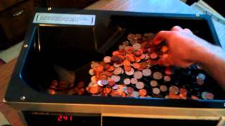 DEMO OF A MAGNER 100 COIN COUNTERSORTER MACHINE [upl. by Ataynik955]