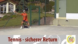 Der defensive Topspin Return  Tennis Technik  all about tennis [upl. by Richardo817]