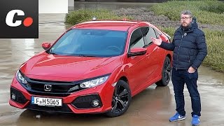 Honda Civic  Primera prueba  Test  Review en español  Contacto  cochesnet [upl. by Telimay879]