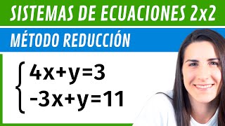 Resolver SISTEMAS 2x2 📌 Método REDUCCIÓN [upl. by Torp]