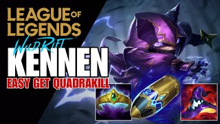 WILD RIFT  SEASON 12  KENNEN AS A TOP VERY POWERFUL ON TEAMFIGHT OR SOLO [upl. by Lorie]