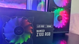 Ventoinhas Z100 Mancer 3x rgb [upl. by Hendel]