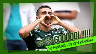 GOL  Palmeiras 1 x 0 XV de Piracicaba  Campeonato Paulista 2015 [upl. by Kaete]