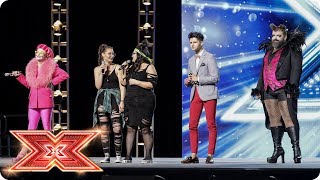 Russell Jones amp Descendance battle for the Judges’ attention  Boot Camp  The X Factor 2017 [upl. by Anelam]