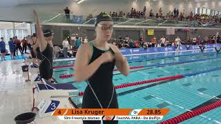 139 PARAFinale  Dames 50m Vrije slag  NK LB 2024 [upl. by Weksler]