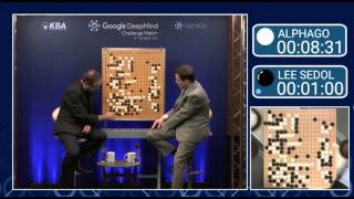 Watch Lee Sedol Resign the Match against AlphaGo Game 3 [upl. by Melbourne801]