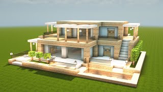 MODERNE VILLA in MINECRAFT bauen TUTORIAL HAUS 315 [upl. by Enelegna873]