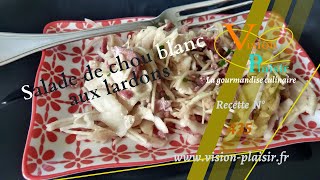 Salade de chou blanc aux lardons [upl. by Bricker]