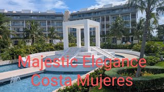 Majestic Elegance Costa Mujeres Club Elegance Suite Room tour [upl. by Llevra]