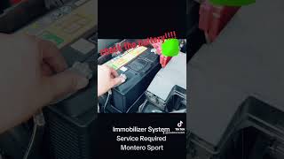 Immobilizer System Service Required Montero Sport [upl. by Alekim129]