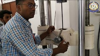 Tensile Test on Mild Steel Specimen  GP BOUDH [upl. by Novyert]