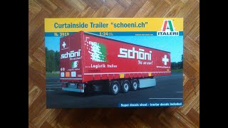 ITALERI 3918 Curtainside Trailer 124 Full Build  SCANIA R620 Topline [upl. by Drexler]