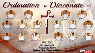 Ordination to Diaconate 29 June 2024 in Prabodhana Mysore [upl. by Ellecram]