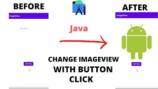 how to change image on button click in android studio [upl. by Akvir176]