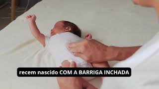 recem nascido com a barriga inchada [upl. by Vevina]