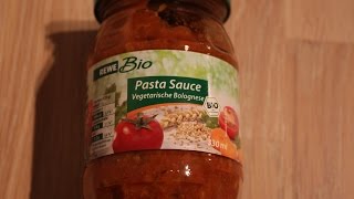 Livetest  Vegane Bio Bolognese Rewe [upl. by Kcoj]