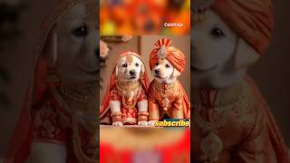 quotFetching Love A Pawsitively Adorable Dog Wedding Celebration 🐾💍quotViralCute youtubeshorts Shorts [upl. by Solorac]