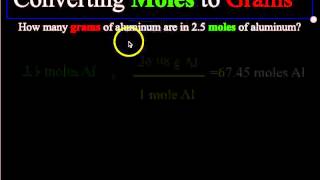 CH 10 CHEMISTRY CONVERTING MOLES AND GRAMS [upl. by Romalda525]