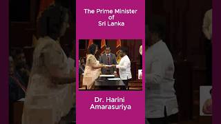 The Prime Minister of Sri LankaDr Harini 👍❤️ [upl. by Letsou]