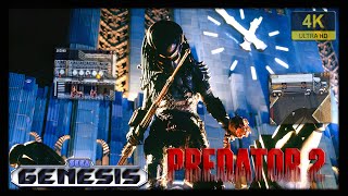 Predator 2  4K60ᶠᵖˢ  Longplay SEGA Genesis [upl. by Torrey]