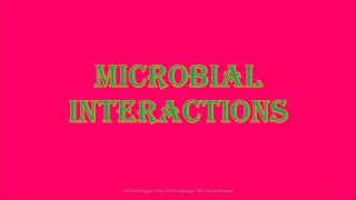 Microbial InteractionsTypes and Mechanism [upl. by Aracat932]